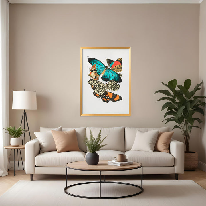 "Butterflies 1" Framed Print Wall Art