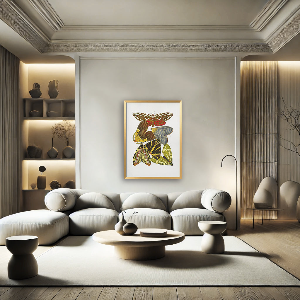 "Butterflies 6" Framed Print Wall Art