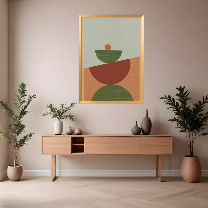 "Geometric 02" Framed Print Wall Art