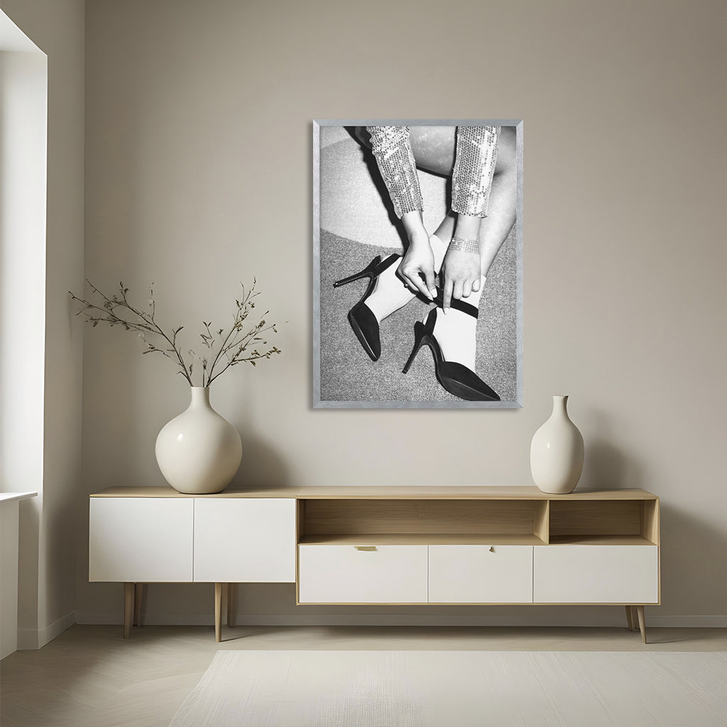 "Disco Feet Baw" Framed Print Wall Art