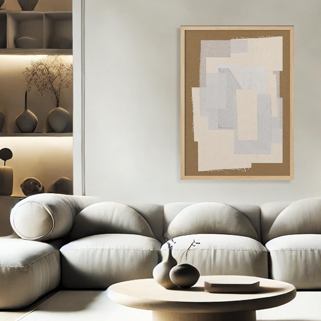 "Fabric Pattern 6" Framed Print Wall Art