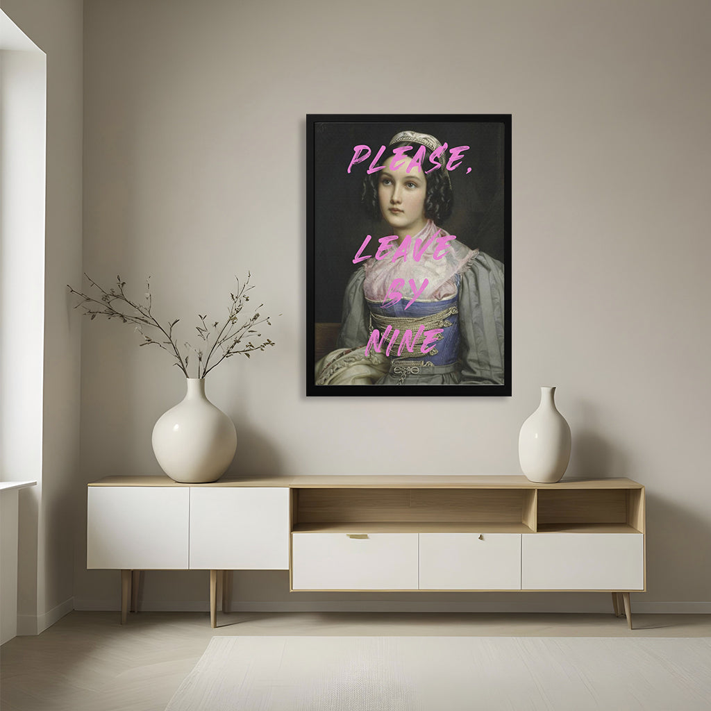 "Please" Framed Print Wall Art