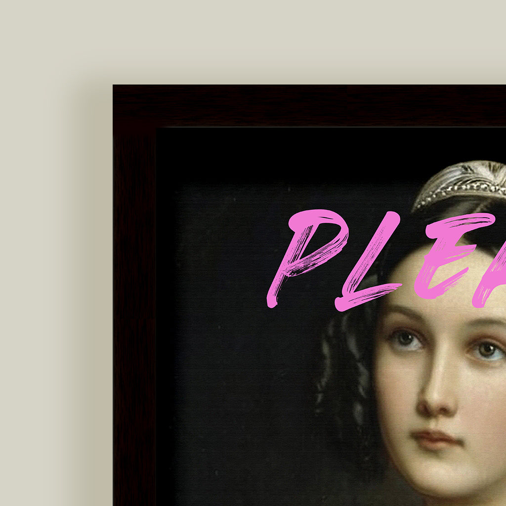 "Please" Framed Print Wall Art