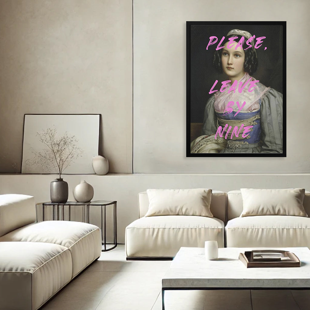"Please" Framed Print Wall Art