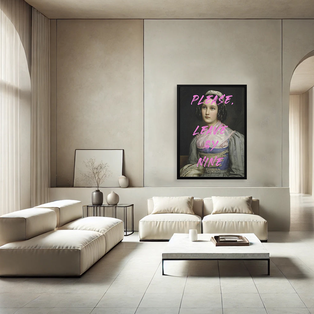 "Please" Framed Print Wall Art