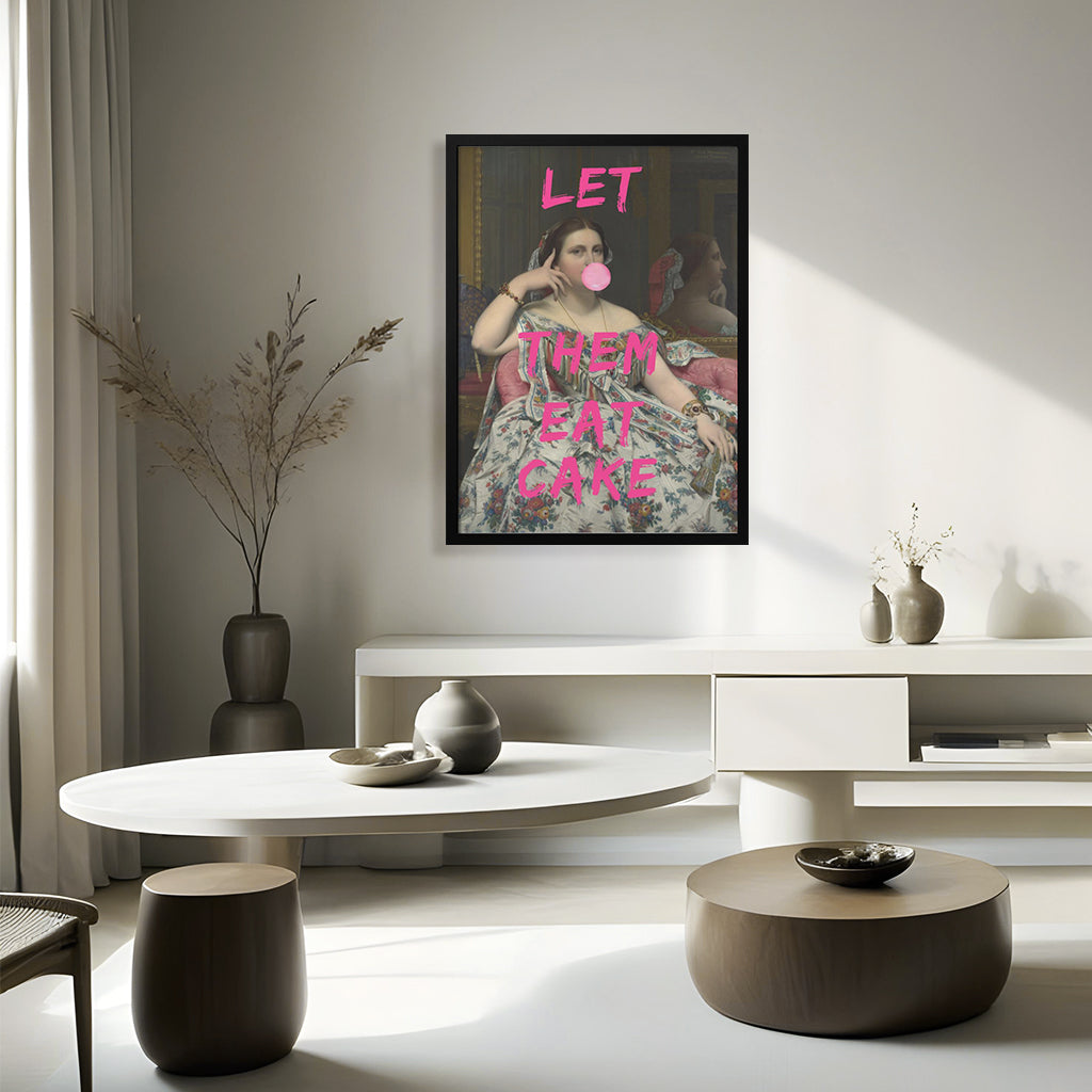 "Eat Cake" Framed Print Wall Art