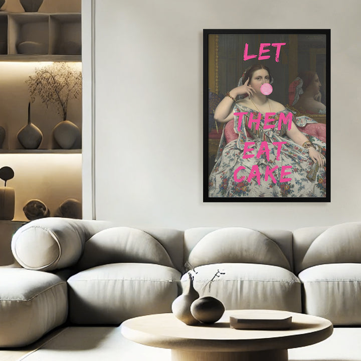 "Eat Cake" Framed Print Wall Art