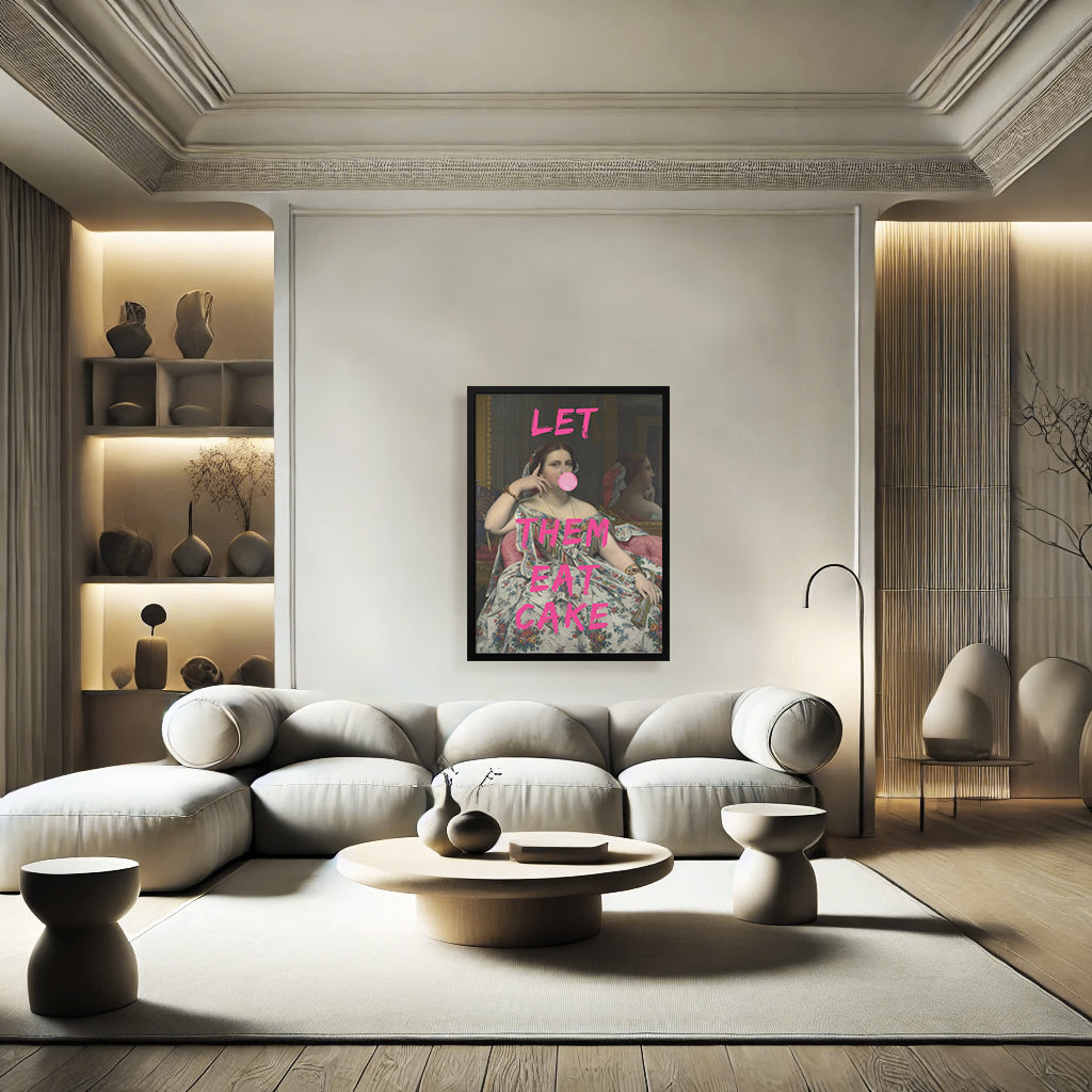"Eat Cake" Framed Print Wall Art