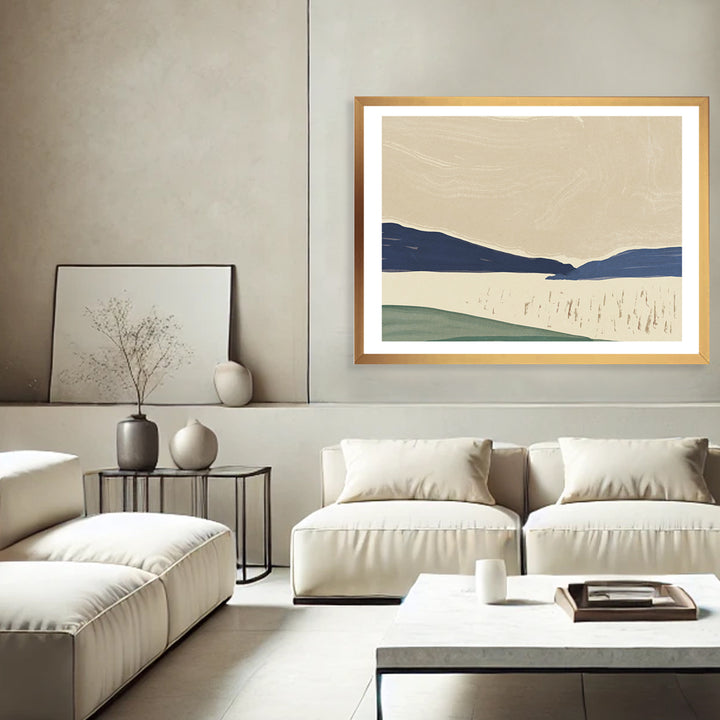 "Sakura Dreams: Japanese-style Grand Landscape" Framed Matted Print Wall Art