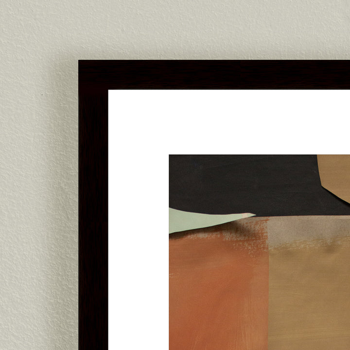 "Harmony in Abstraction: Gai" Framed Matted Print  Wall Art