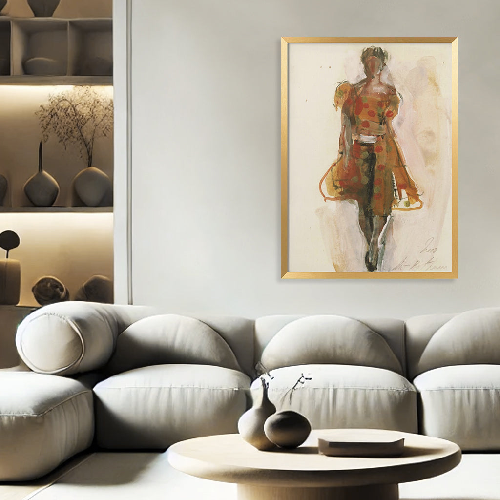 "Fashion Illustration" Framed Print Wall Art