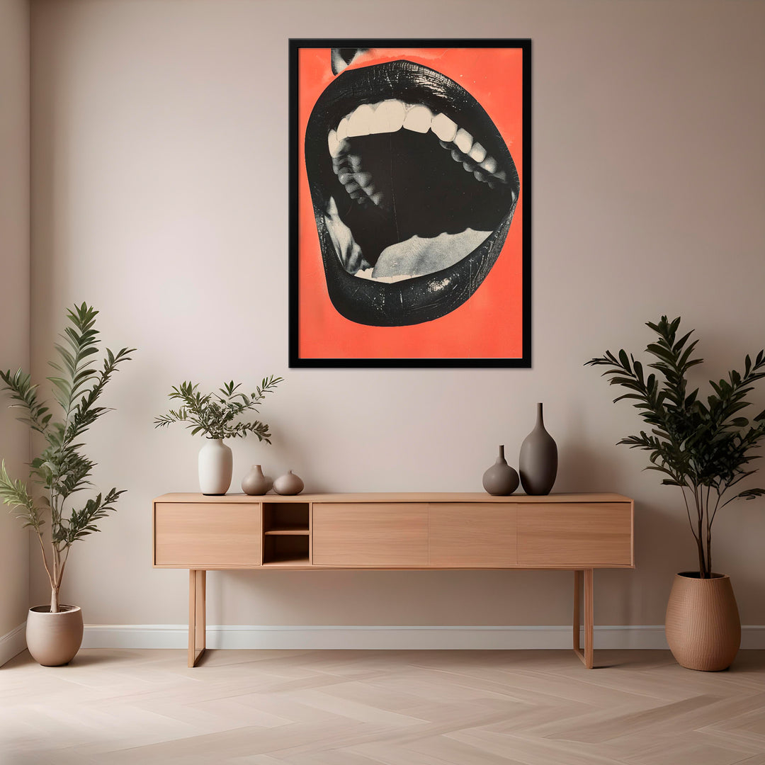 "The Mouth" Framed Print Wall Art