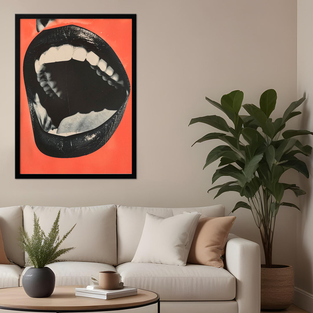 "The Mouth" Framed Print Wall Art