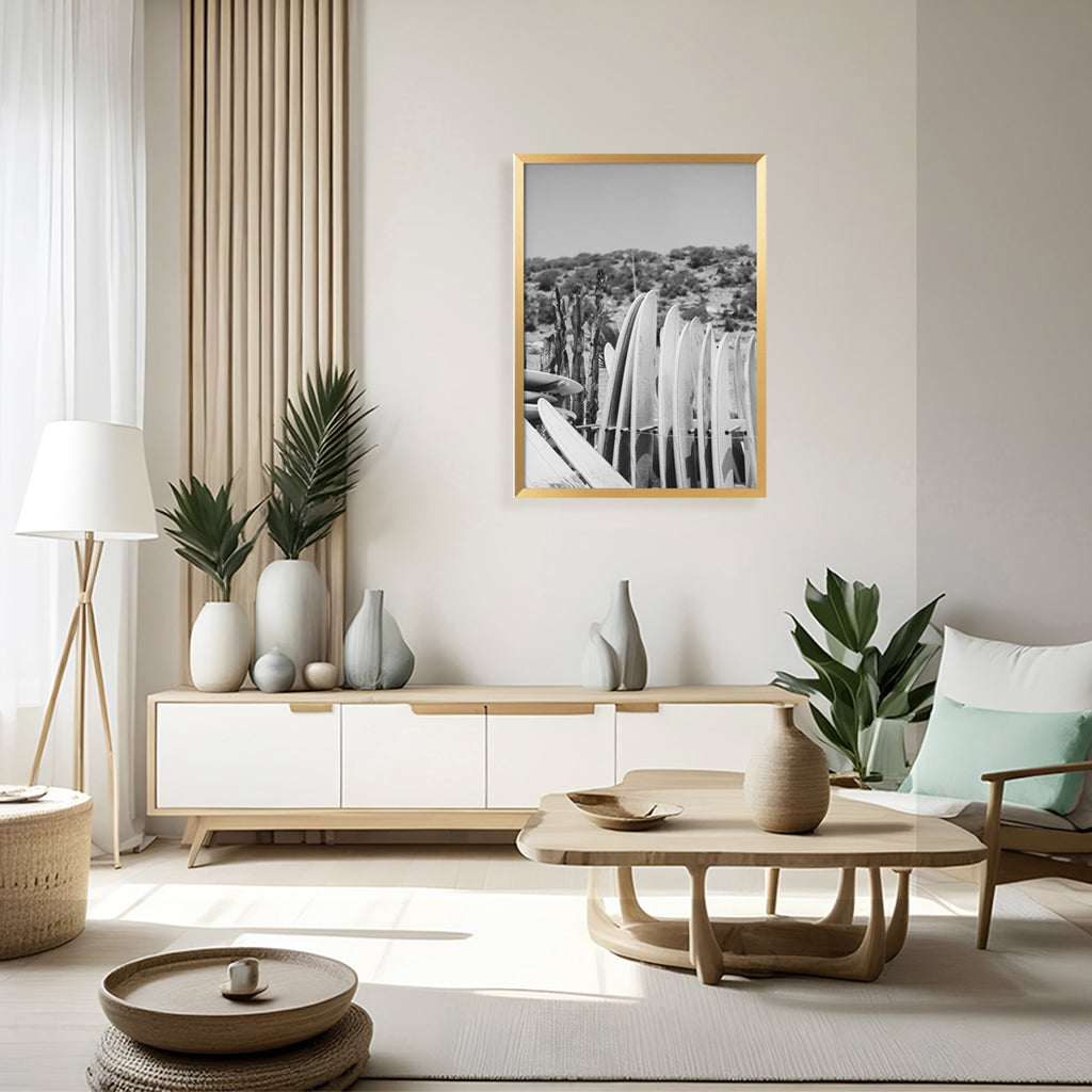 "Surfboards" Framed Print Wall Art
