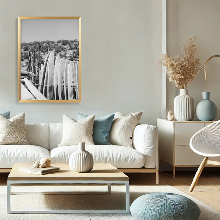 "Surfboards" Framed Print Wall Art