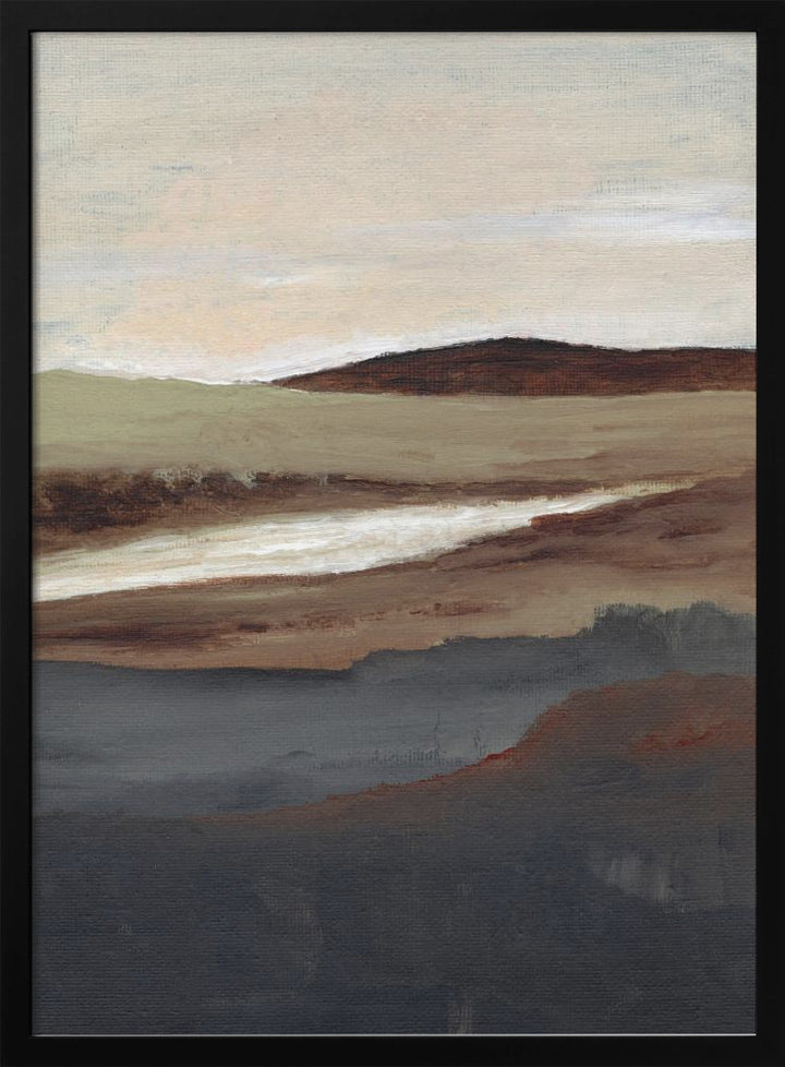 "Serene View" Framed Textured Wall Art