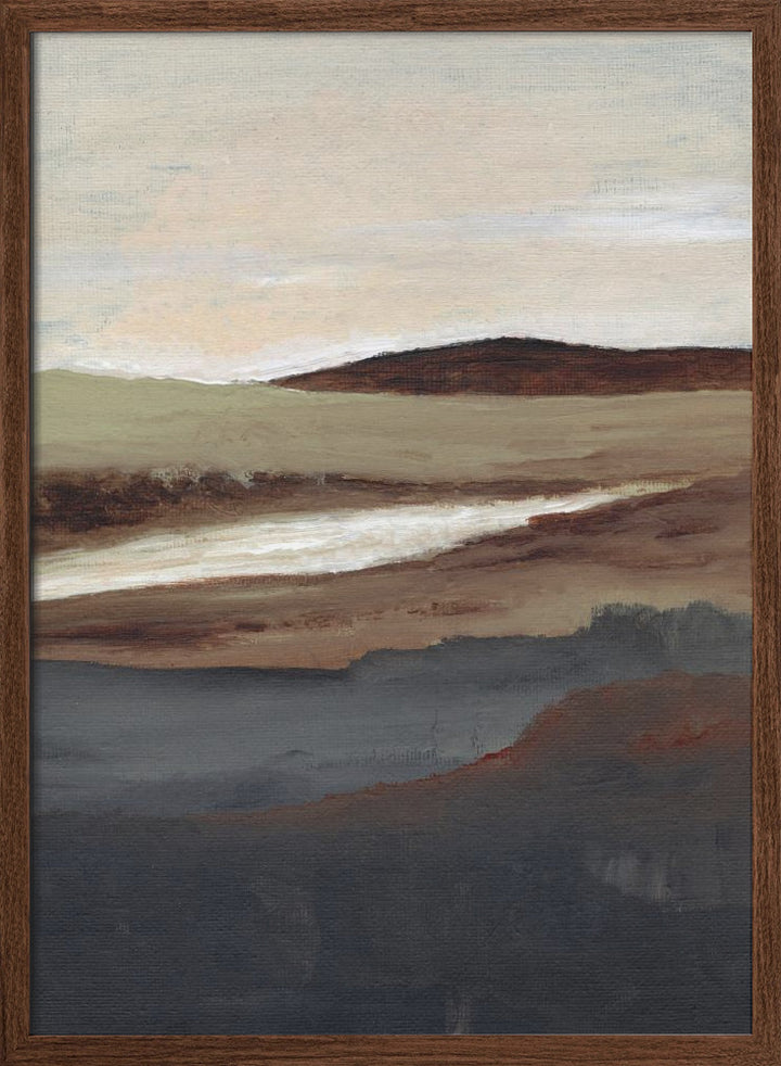 "Serene View" Framed Textured Wall Art