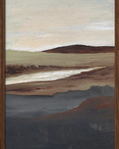 "Serene View" Framed Textured Wall Art