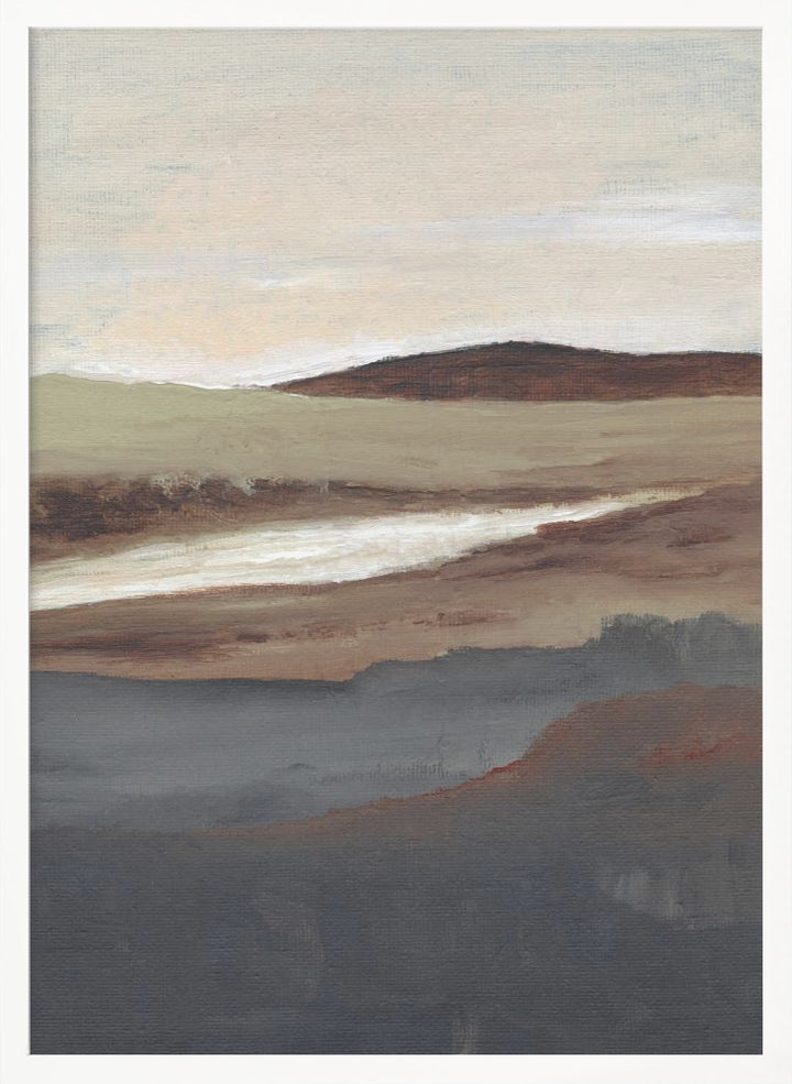 "Serene View" Framed Textured Wall Art