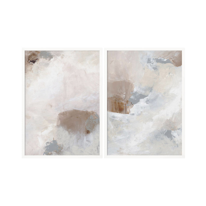 "Years Gone By" Set of Two Framed Textured Wall Art