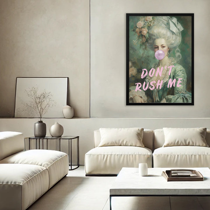 "Don't Rush Me!" Framed Print Wall Art