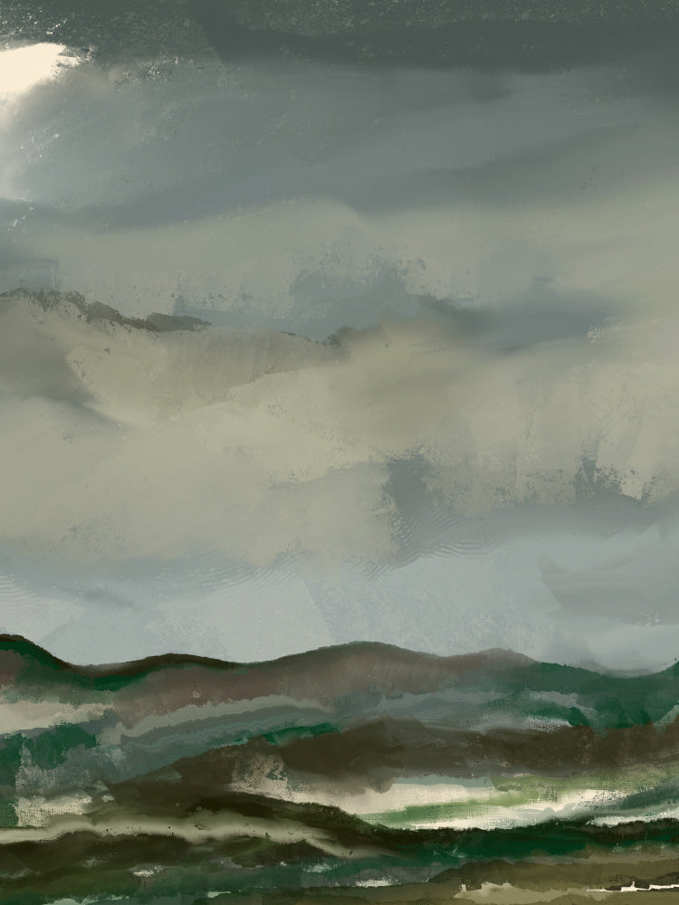 "Moody Mountain Landscape" by Josie George — Landscape Wall Art