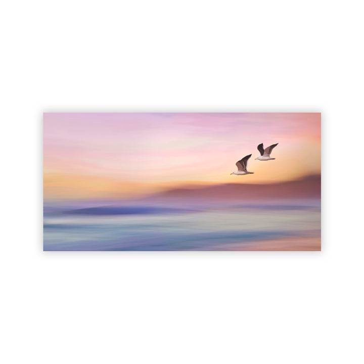 "Seagulls Long Beach" Acrylic Wall Art