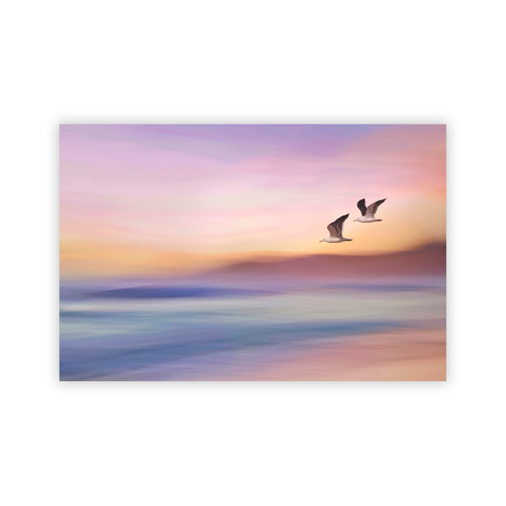 "Seagulls Long Beach" Acrylic Wall Art