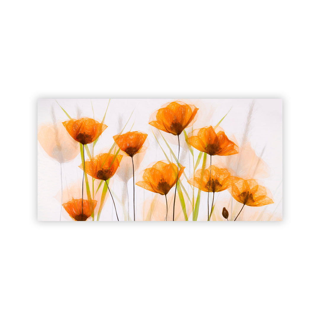 "Breezy Poppies" Acrylic Wall Art