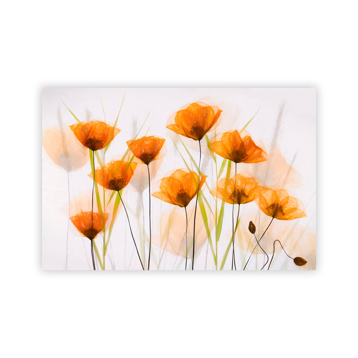 "Breezy Poppies" Acrylic Wall Art