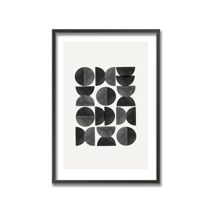"Mid Century, Geometric" Framed Print Wall Art by Ewa Sho