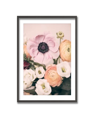 "Pastel Bouquet" Framed Print Wall Art by Kathrin Pienaar