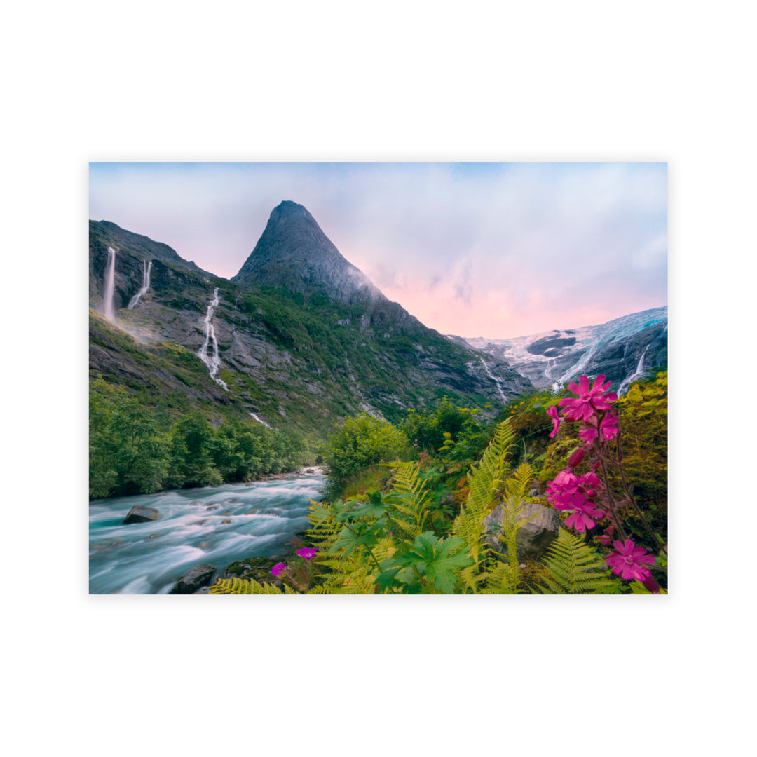 "Volcanic Bloom" Acrylic Wall Art