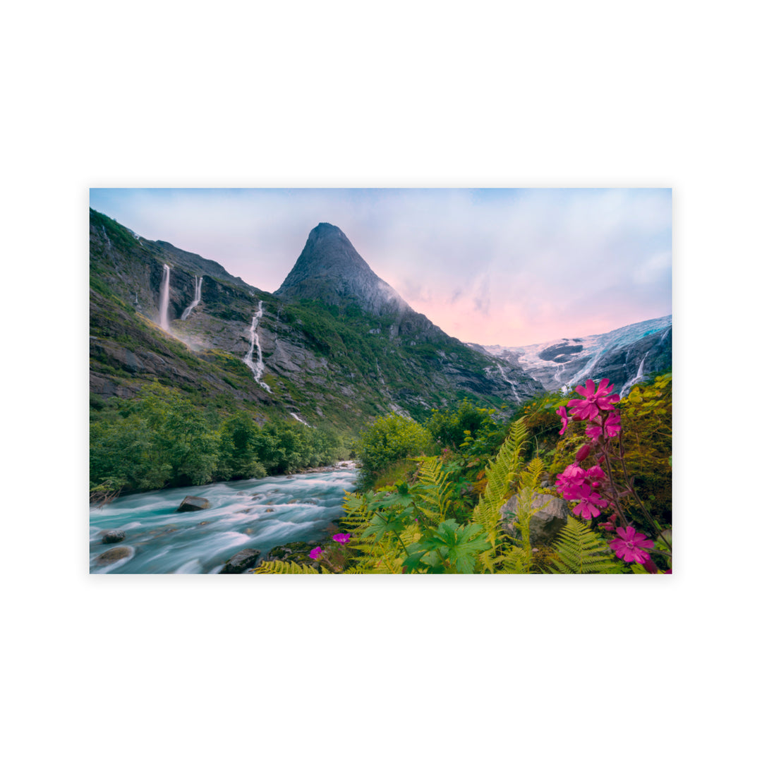 "Volcanic Bloom" Acrylic Wall Art