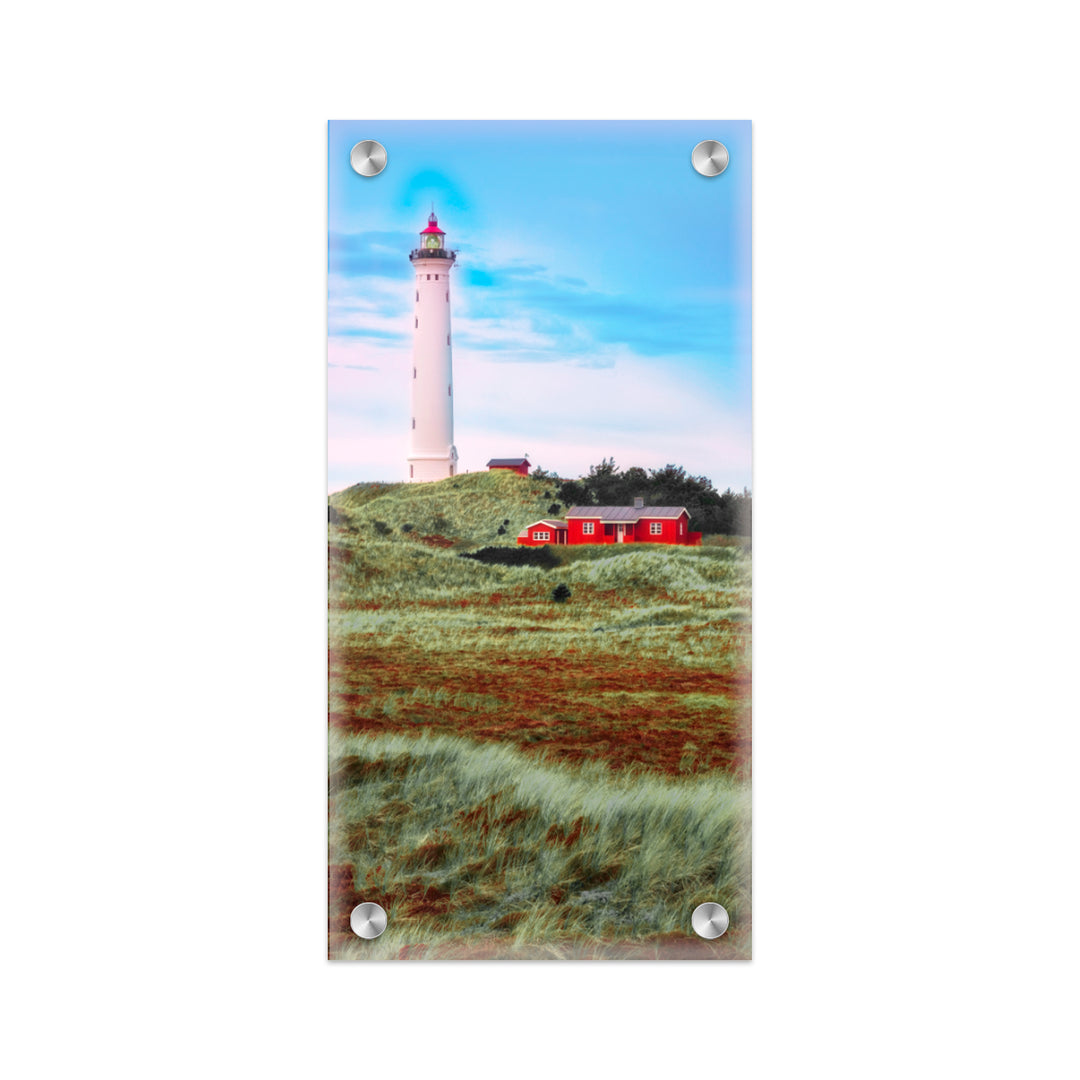 "Lyngvig Fyr Lighthouse" Acrylic Wall Art