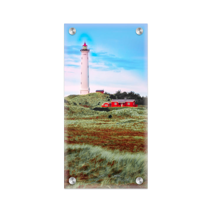 "Lyngvig Fyr Lighthouse" Acrylic Wall Art