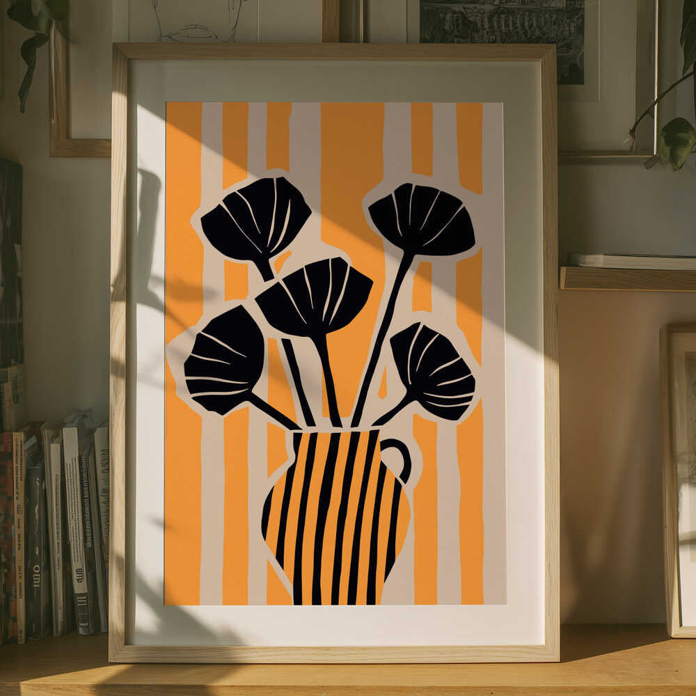 Bold Floral Stripes