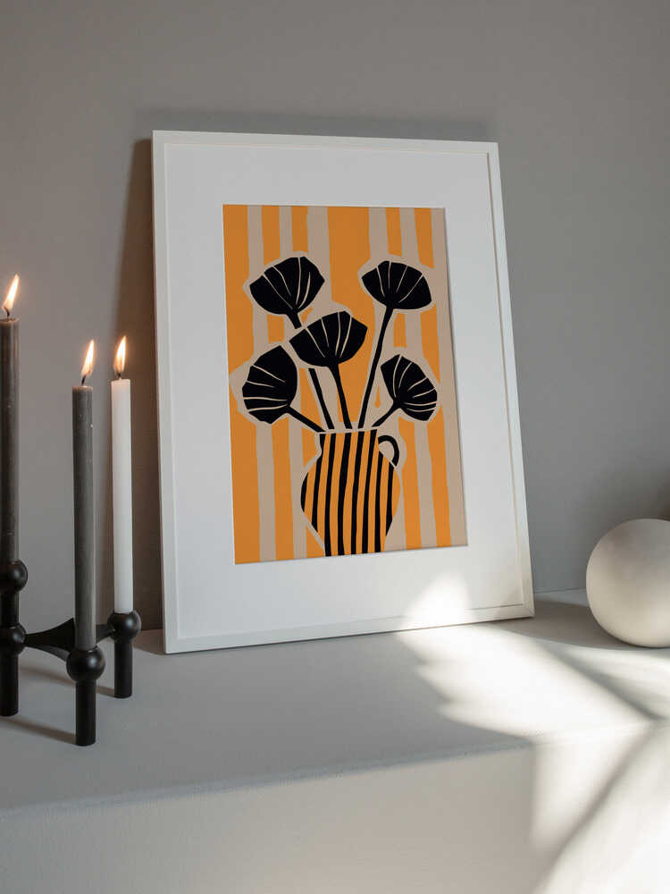 Bold Floral Stripes