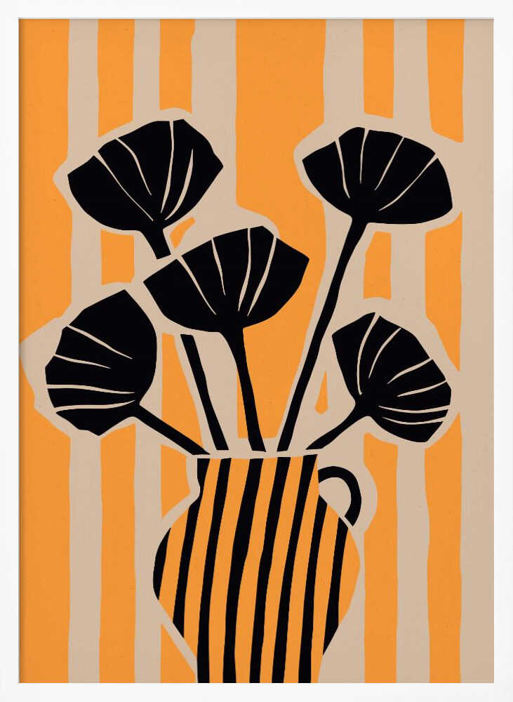 Bold Floral Stripes