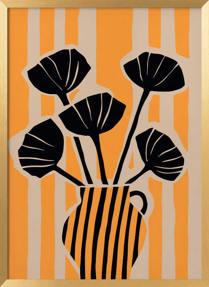 Bold Floral Stripes
