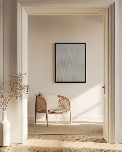 "Clean symphony 1" Framed Canvas Wall Art by Alma Studio