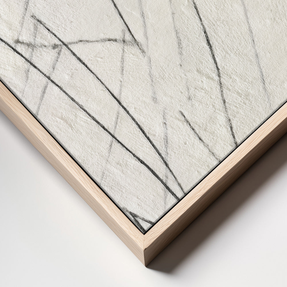 "Scratched #2" Framed Canvas Wall Art by Alma Studio
