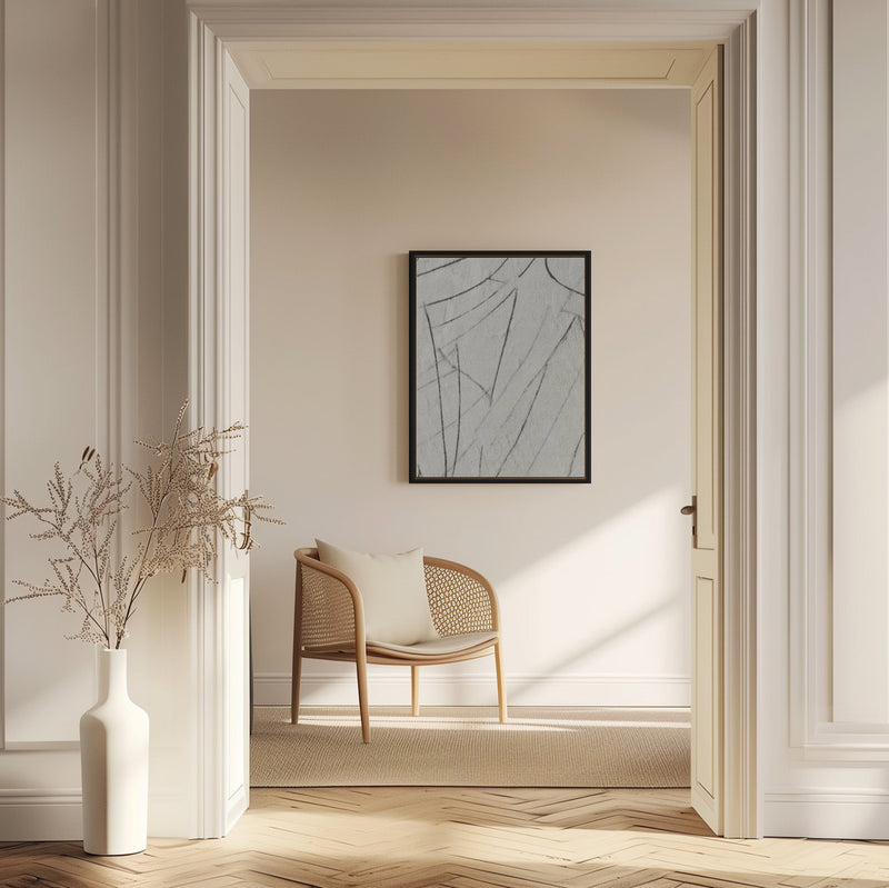 "Scratched #2" Framed Canvas Wall Art by Alma Studio