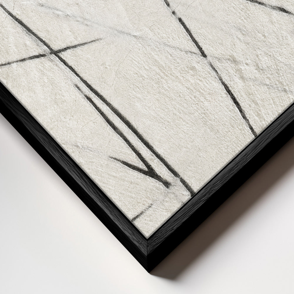 "Scratched #3" Framed Canvas Wall Art by Alma Studio