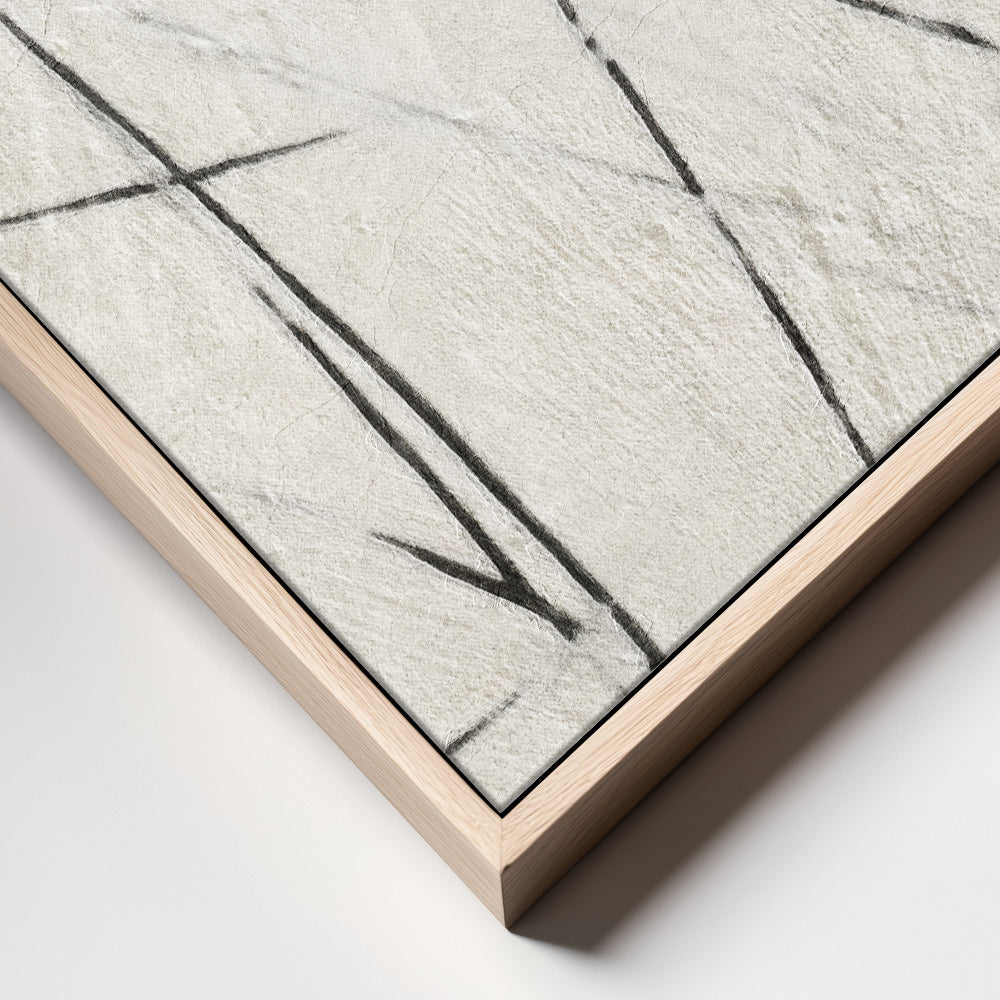 "Scratched #3" Framed Canvas Wall Art by Alma Studio
