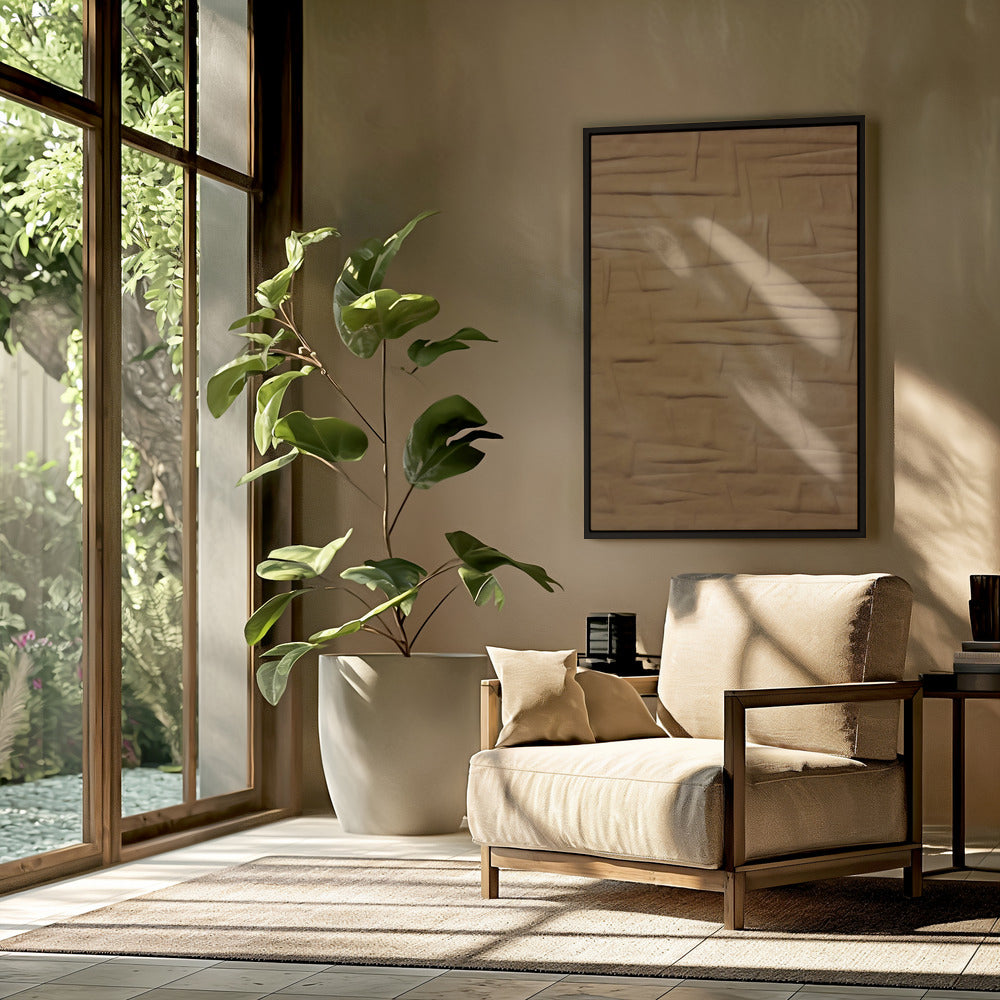 "Adobe I " Framed Canvas Wall Art by Alma Studio