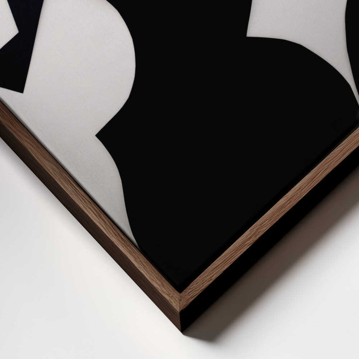 Black White Abstract Shapes