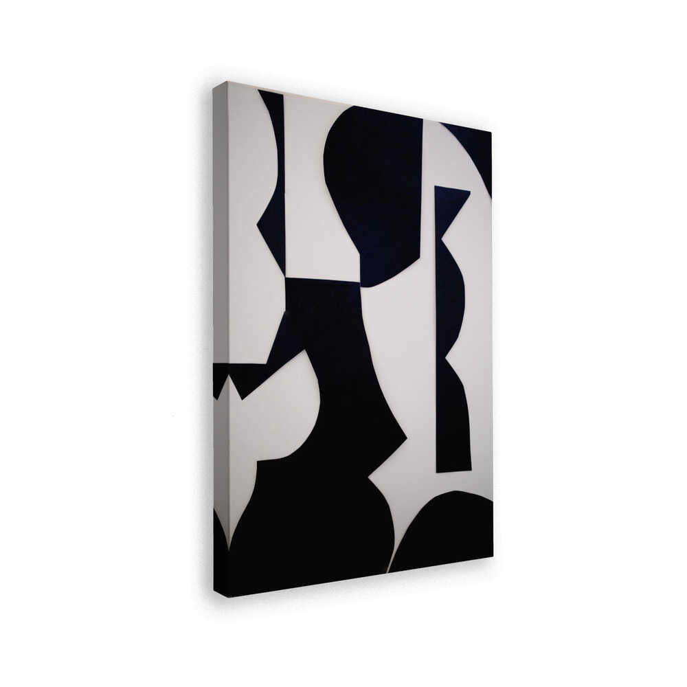 Black White Abstract Shapes