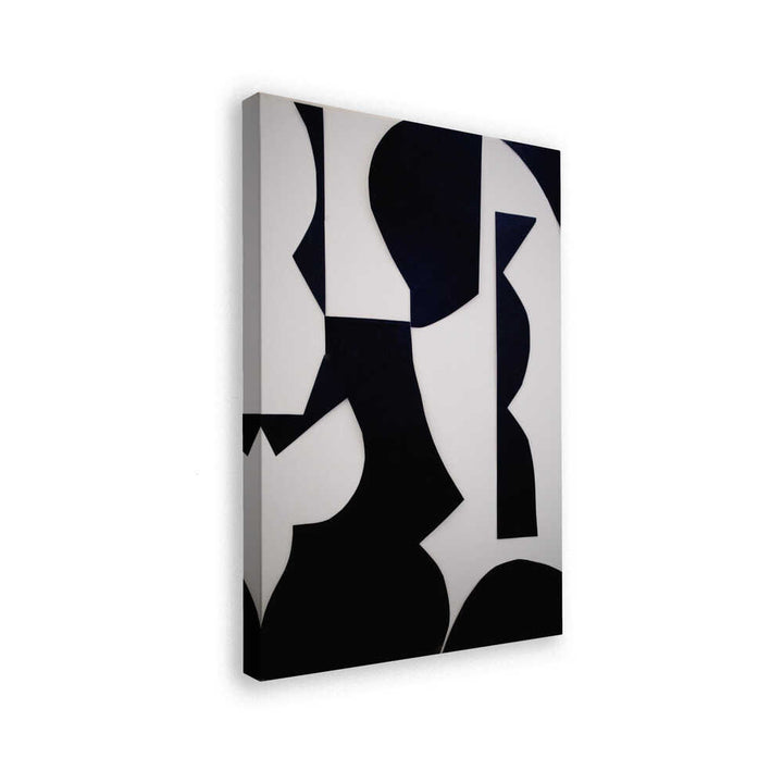 Black White Abstract Shapes