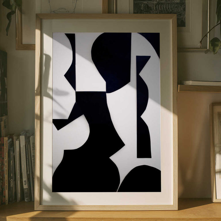 Black White Abstract Shapes